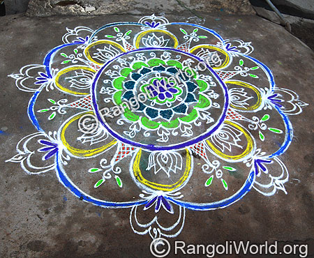 Freehand Rangoli