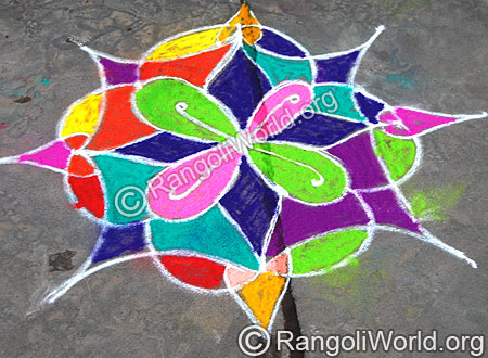 simple Freehand Rangoli