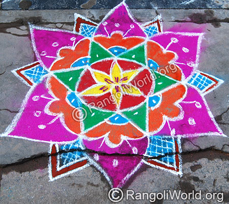 Freehand Rangoli