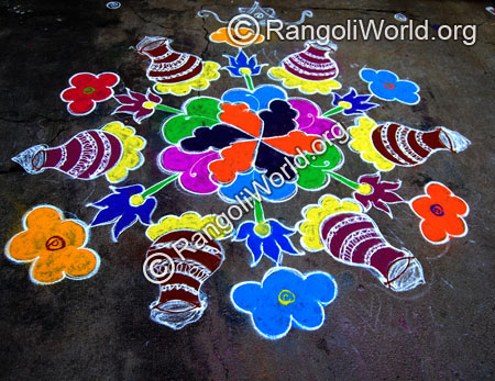 Sunrise pongal rangoli jan2015