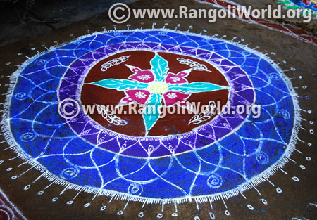Freehand rangoli design jan2017