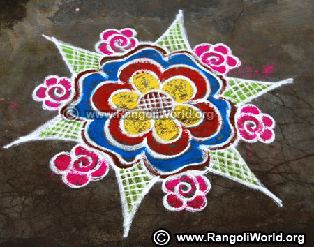 Freehand rangoli design 2019