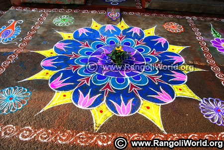 Thai pongal rangoli design 2019