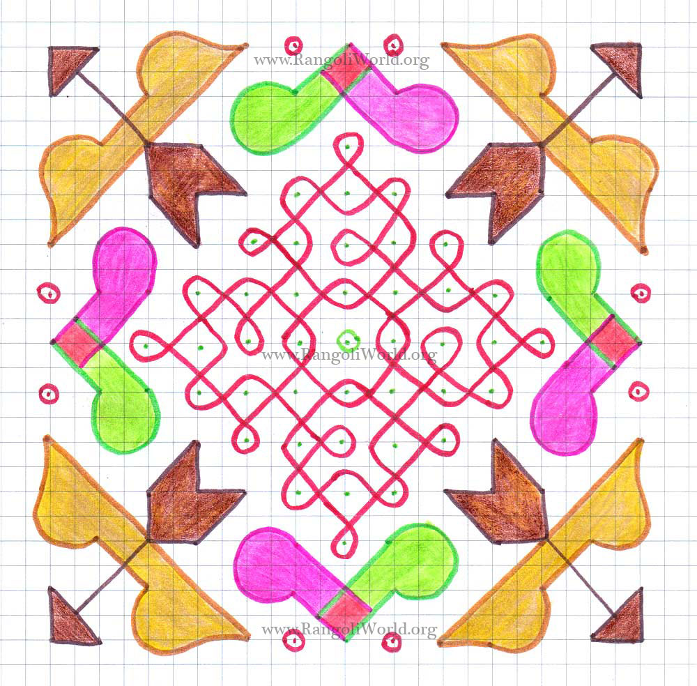 Bow Arrow Sikku Kolam