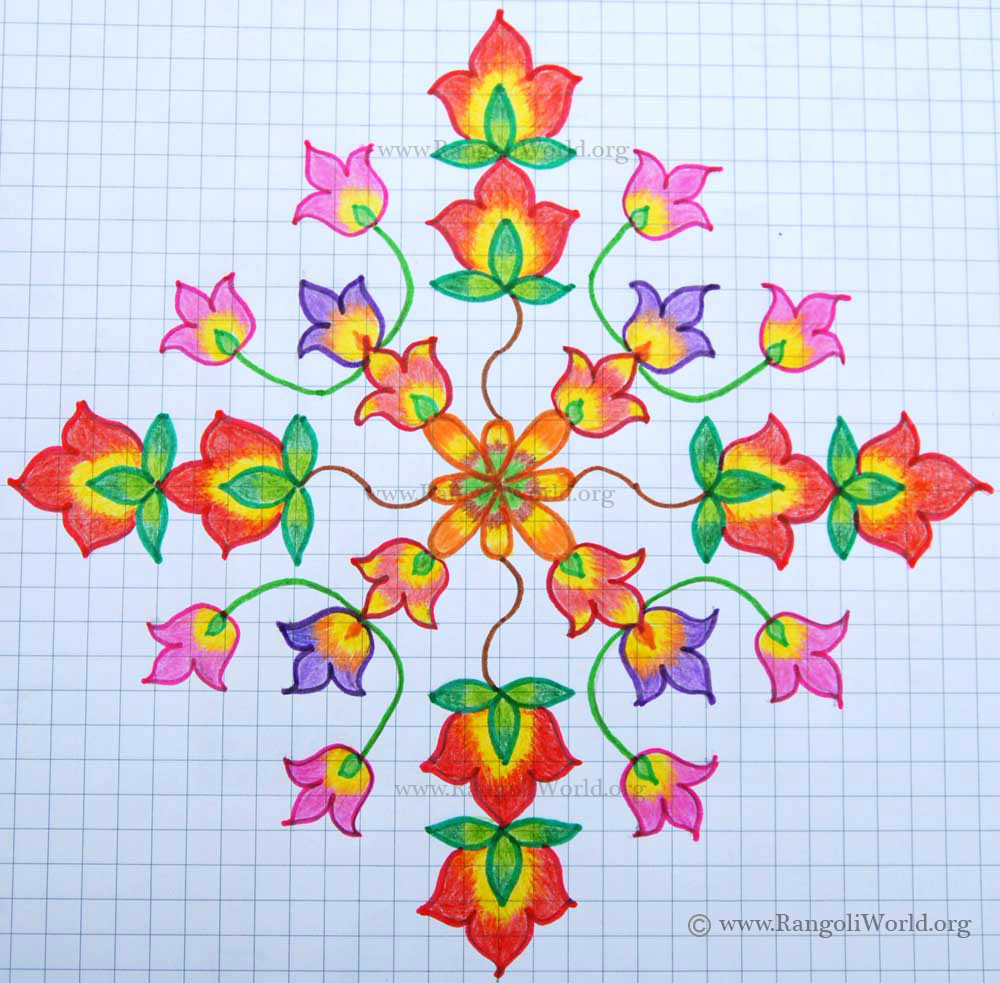 Flowers Kolam