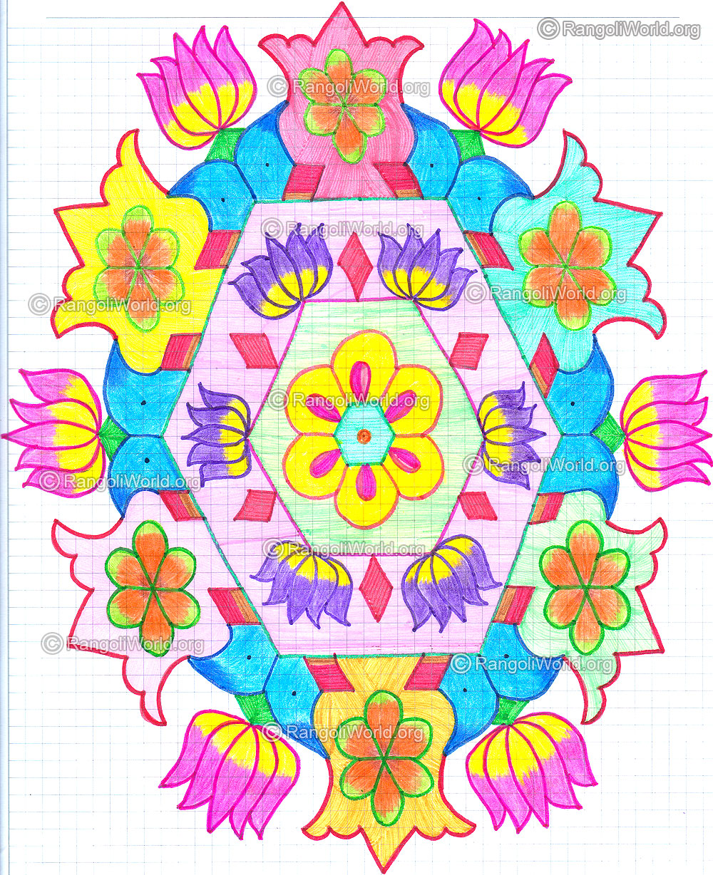 Lotus Tower Kolam