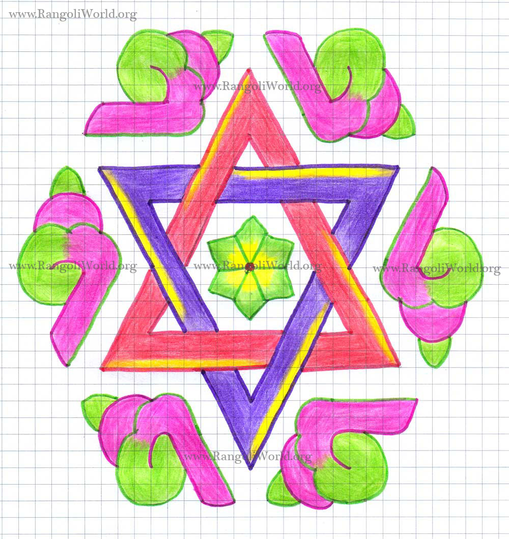 Sangu Star Kolam