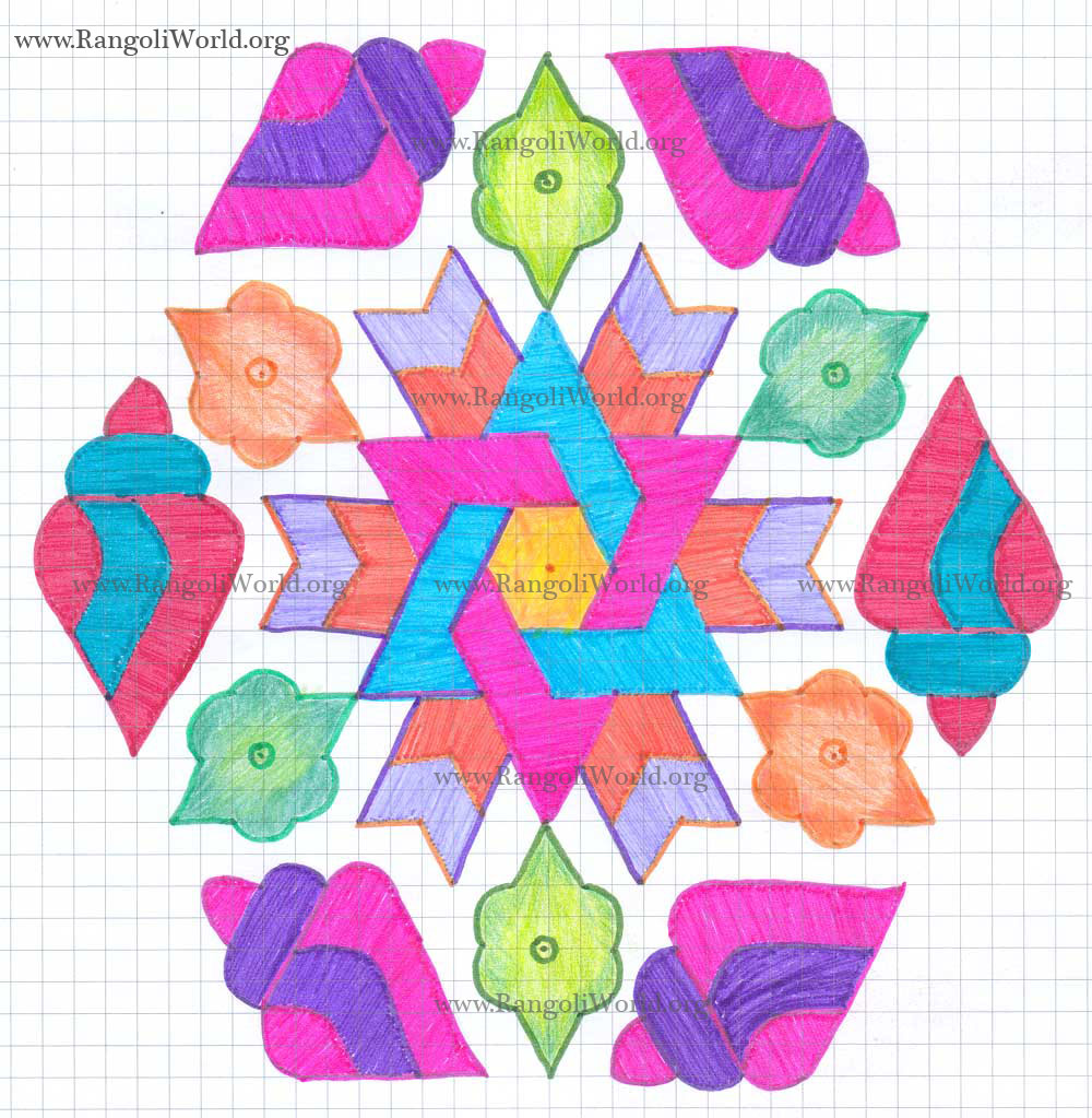 Snail Shell Bitterguard Kolam