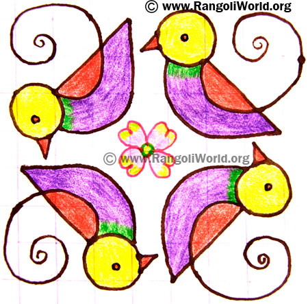 Birds Kolam