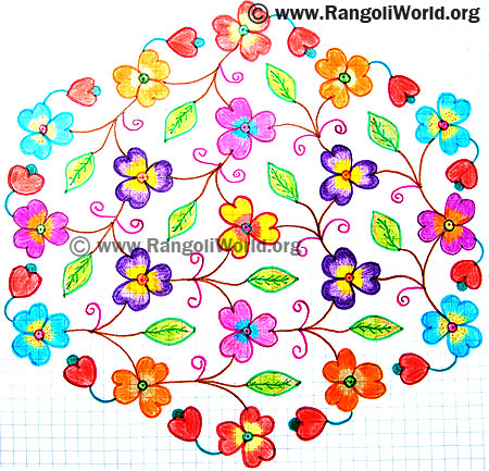 Flowers Kolam