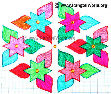 Star Flower Kolam