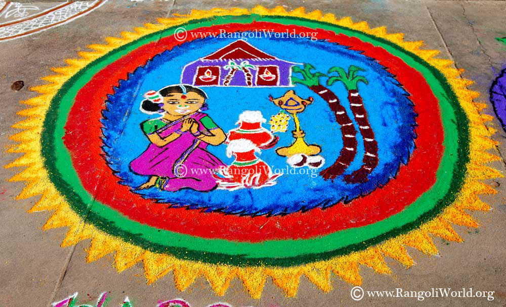 pongal rangoli
