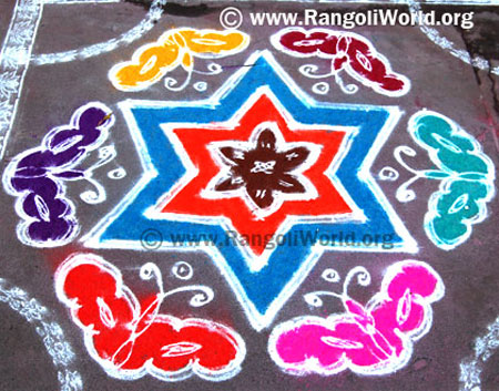 Butterfly Rangoli