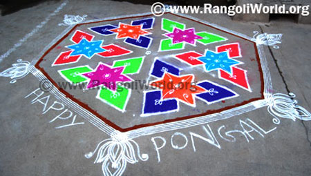 Star Flower Rangoli