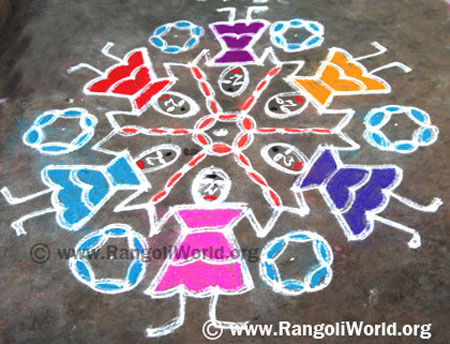 Baby Girl Rangoli