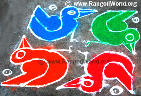 Bird Rangoli