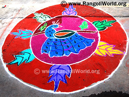 Peacock Rangoli
