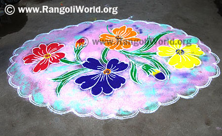 Flowers Rangoli