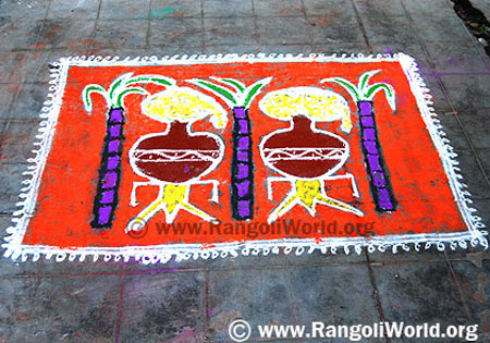 Two Pot Pongal Rangoli