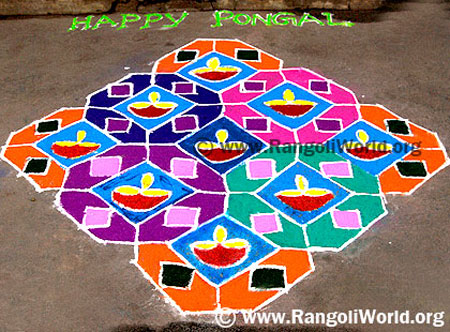 Lamp Rangoli