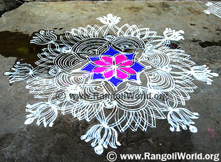 Pongal Freehand Rangoli