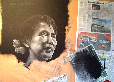 Completing the first portrait