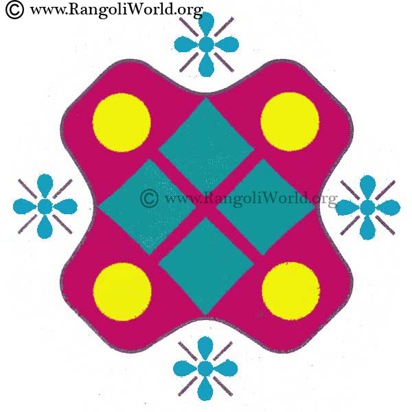 Square Rangoli Design