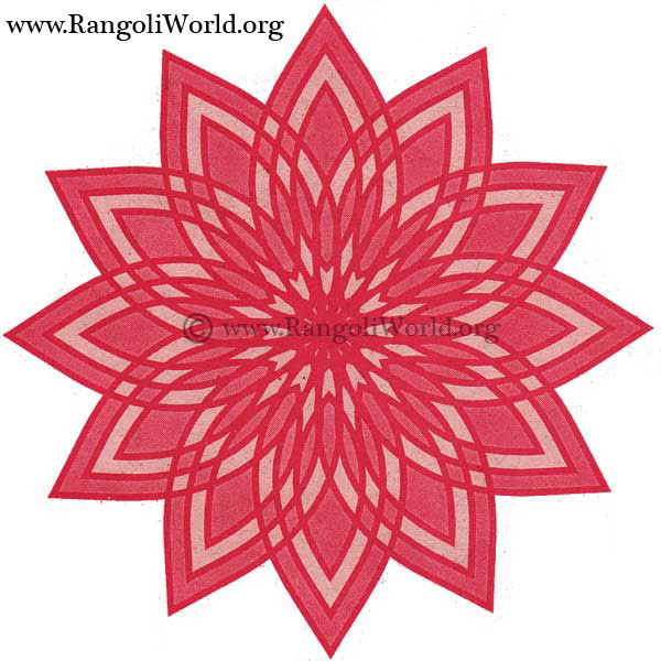 Star Chakra Rangoli