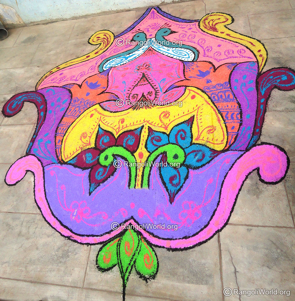 Peacock Rangoli