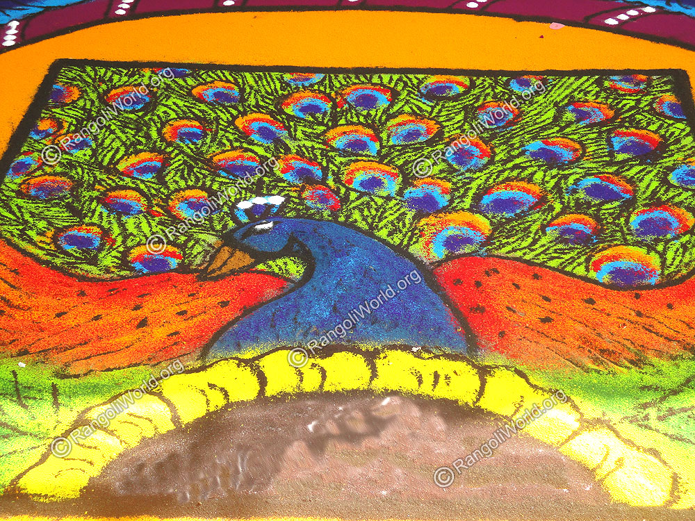 Peacock Rangoli