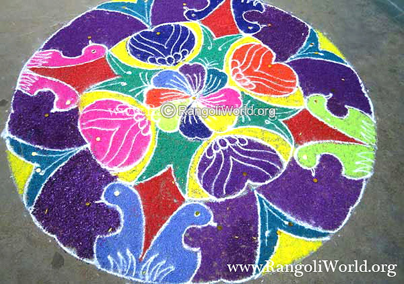 Peacock Rangoli
