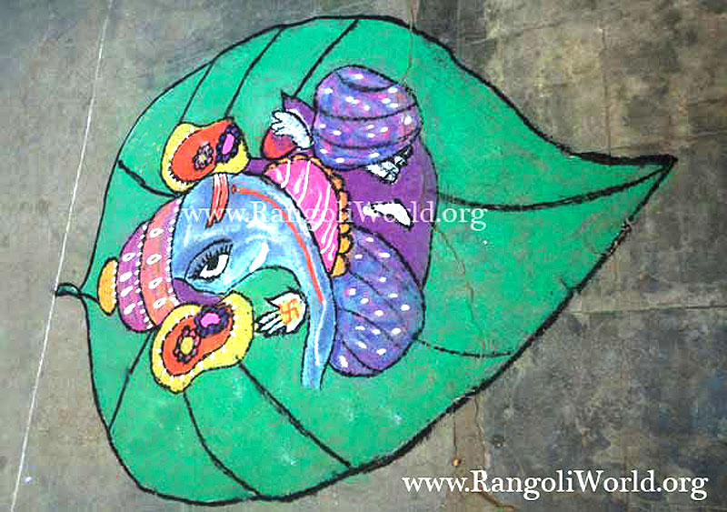Vinayaka Rangoli