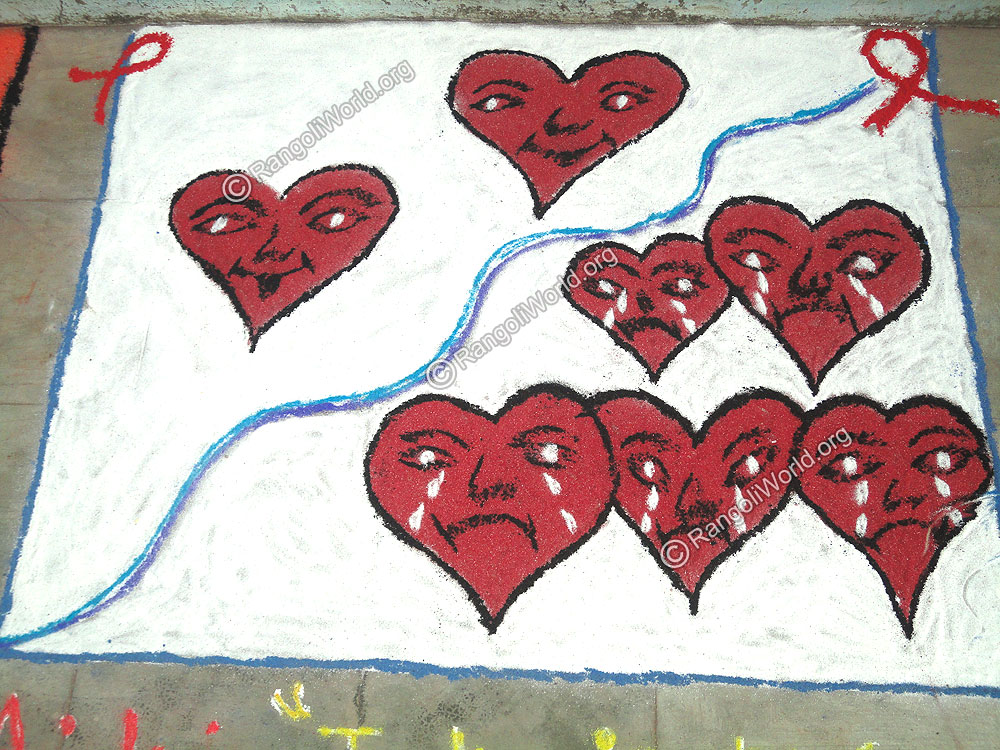 AIDS Rangoli