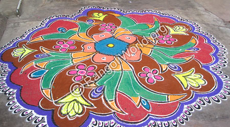 Freehand Rangoli