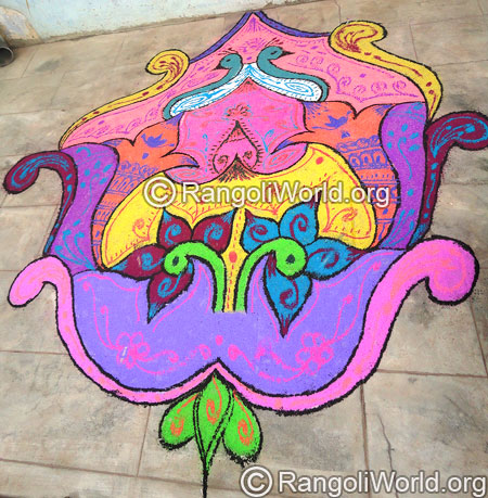 Peacock Rangoli