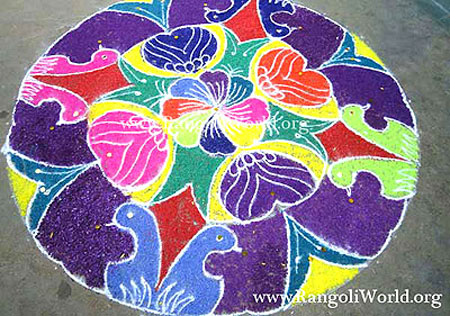 Peacock Rangoli