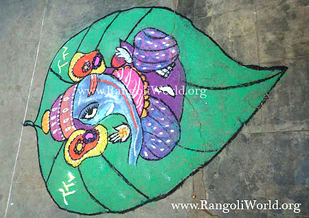 Vinayaka Rangoli