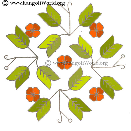 Leaves Kolam