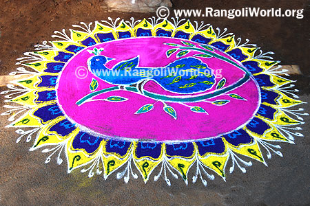 Peacock Rangoli