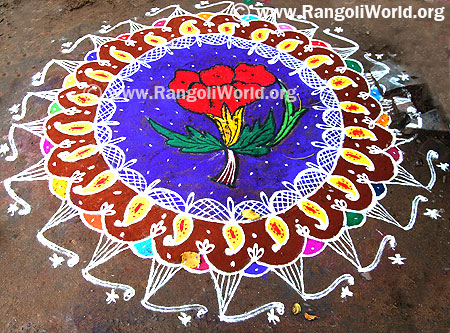 Rose Rangoli