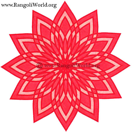 Star Chakra Rangoli