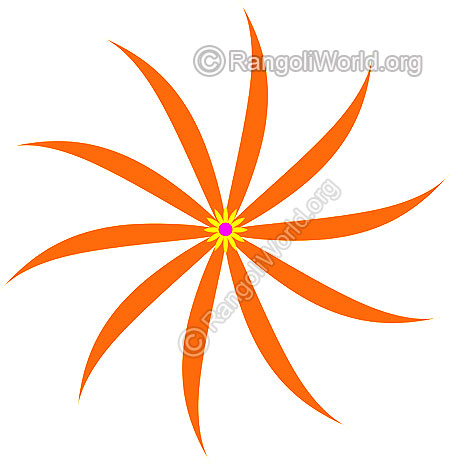 Flower rangoli jan10