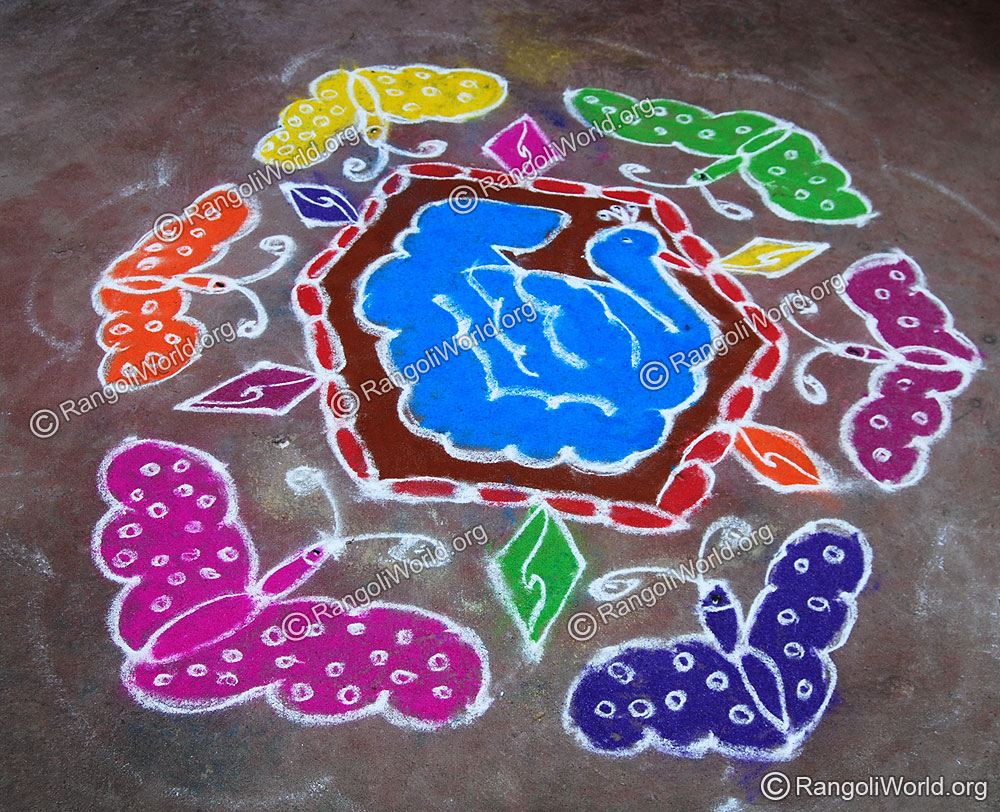 Butterfly Rangoli