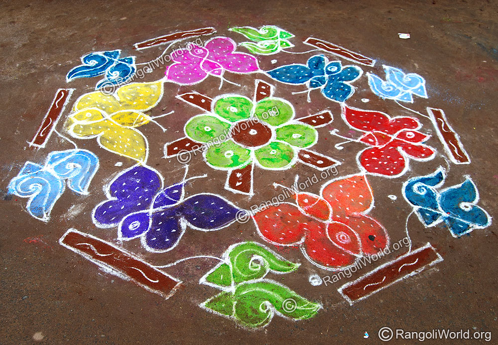 Butterfly Rangoli