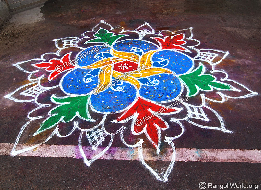 Peacock Rangoli