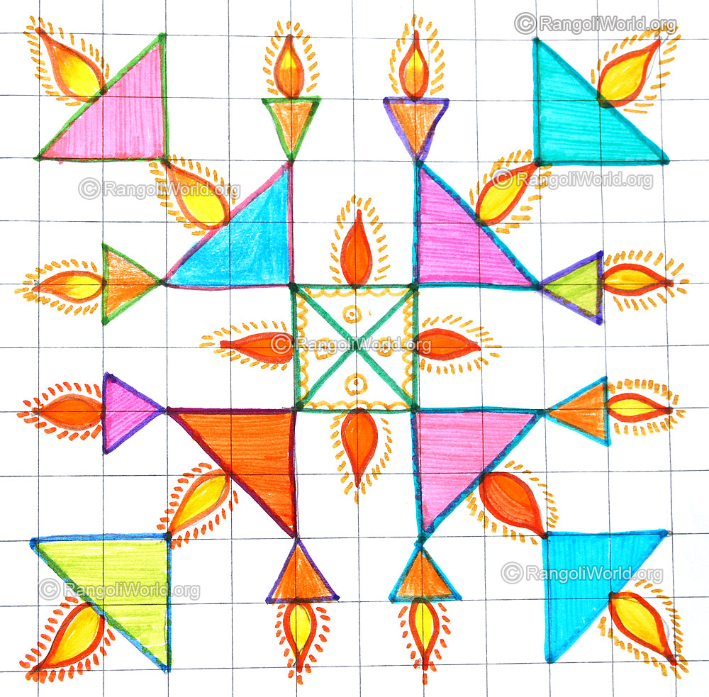 Deepam kolam april14 2015