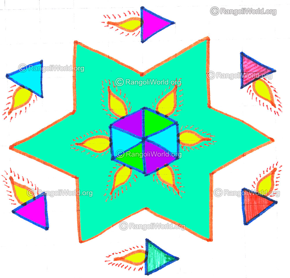 Shell star kolam april14 2015