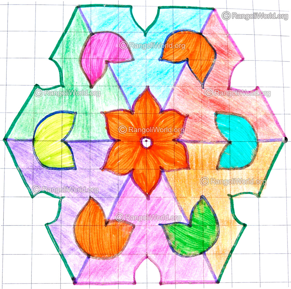 Flower buds kolam april14 2015