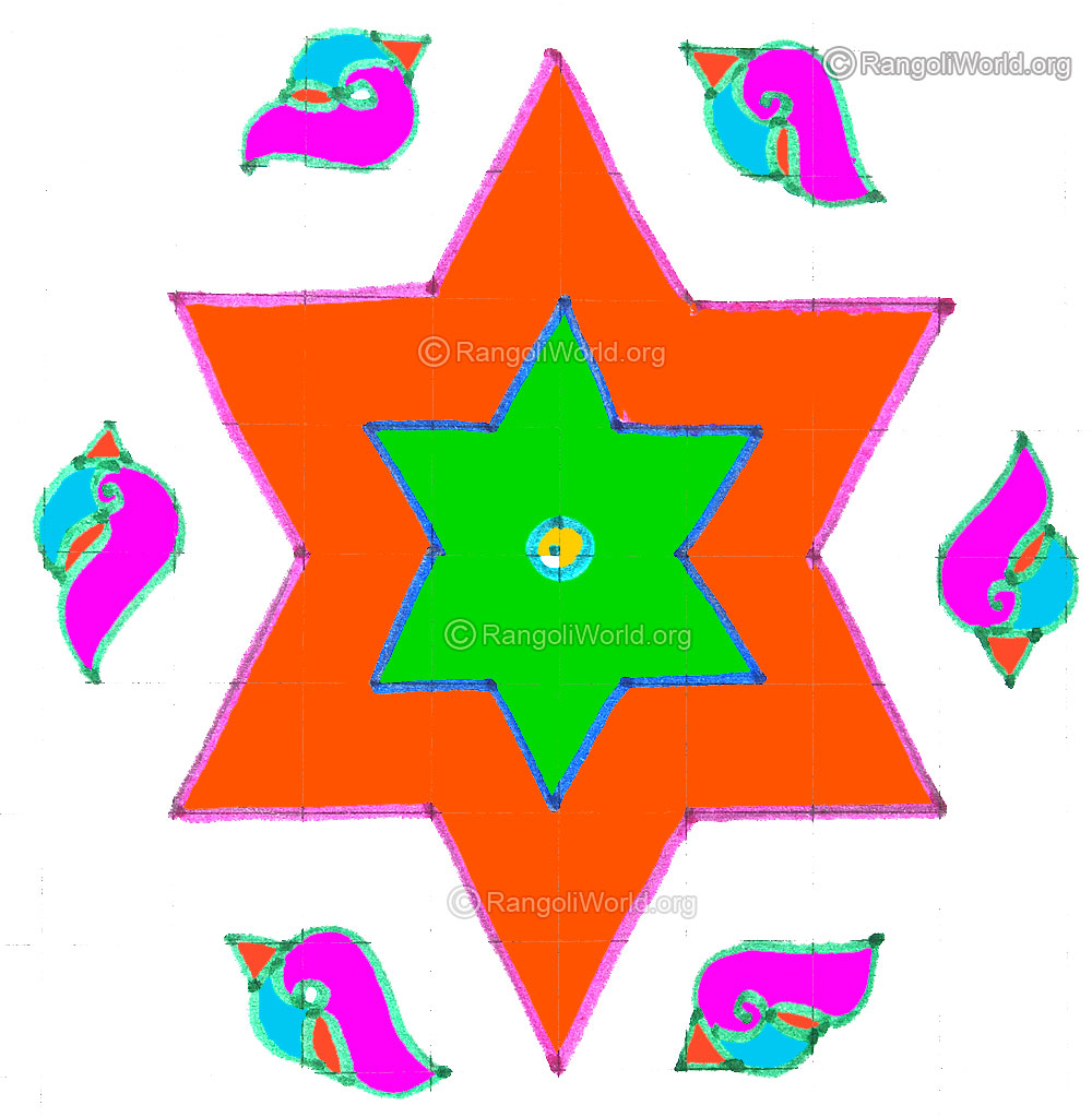 Shell star kolam april14 2015