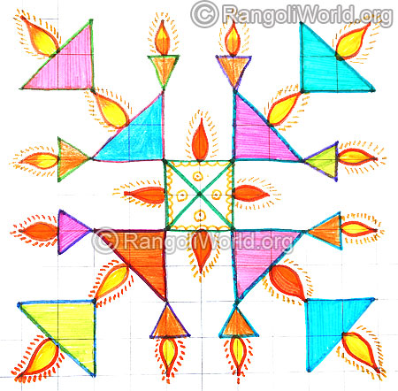 Deepam kolam april14 2015